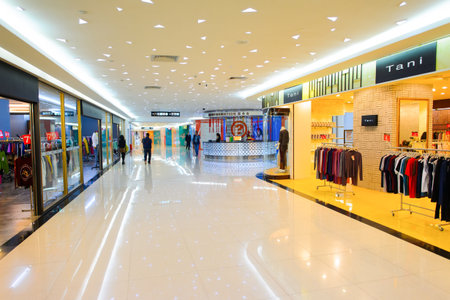 SHENZHEN, CHINA - FEBRUARY 04, 2015: shopping center in ShenZhen. ShenZhen is regarded as one of the...