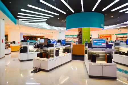 SHENZHEN, CHINA - JAN 06: shopping center in ShenZhen on January 06, 2015. ShenZhen is regarded as...