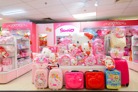 SHENZHEN, CHINA - FEBRUARY 04, 2015: shopping center in ShenZhen. ShenZhen is regarded as one of the most successful Special Economic Zones.のeditorial素材