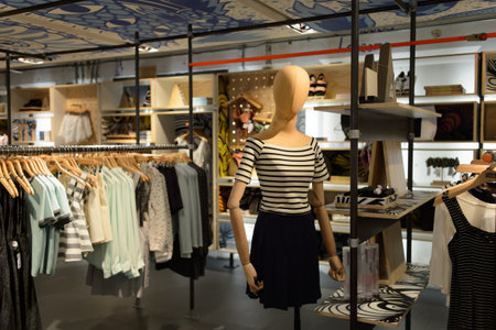 HONG KONG - JUNE 01, 2015: Hong Kong shopping mall interior. Hong Kong shopping malls are some of the biggest and most impressive in the worldのeditorial素材