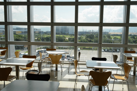 HONG KONG - JUNE 04, 2015: Hong Kong International Airport interior. Hong Kong International Airport is the main airport in Hong Kong. It is located on the island of Chek Lap Kokのeditorial素材