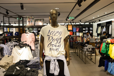 HONG KONG - JUNE 04, 2015: Hong Kong shopping mall interior. Hong Kong shopping malls are some of the biggest and most impressive in the worldのeditorial素材
