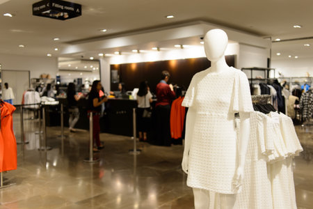 HONG KONG - MAY 05, 2015: Zara store interior. Zara is a Spanish clothing and accessories retailer...