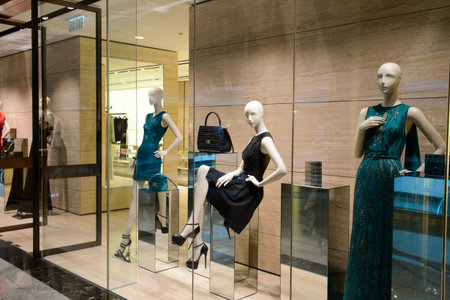 HONG KONG - JUNE 01, 2015: Hong Kong shopping mall interior. Hong Kong shopping malls are some of...
