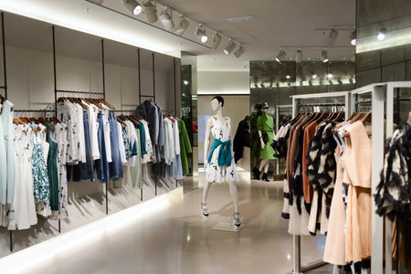 HONG KONG - JUNE 01, 2015: Hong Kong shopping mall interior. Hong Kong shopping malls are some of the biggest and most impressive in the worldのeditorial素材