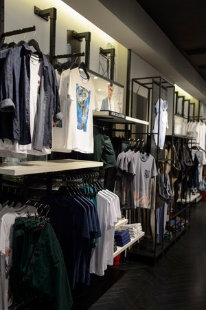 SHENZHEN, CHINA - MAY 25, 2015: COCO Park shopping center interior. Shenzhen is a major city in the south of Southern China's Guangdong Province, situated immediately north of Hong Kong Special Administrative Region.のeditorial素材
