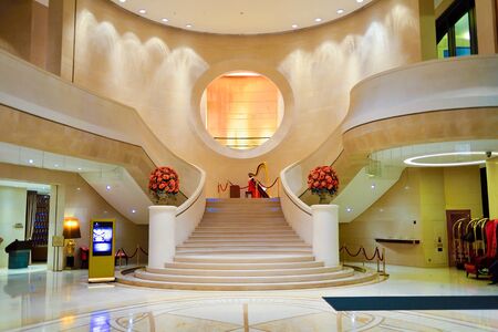 HONG KONG - MAY 31, 2015: Harbour Grand Hong Kong Hotel interior. Harbour Grand Hong Kong is a member of Harbour Plaza Hotels and Resortsのeditorial素材