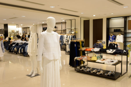 HONG KONG - MAY 05, 2015: Hong Kong shopping mall interior. Hong Kong shopping malls are some of the...