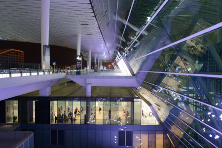 SHENZHEN - APRIL 16: airport interior on April 16, 2014 in Shenzhen, China. Shenzhen Bao'an International Airport is located near Huangtian and Fuyong villages in Bao'an District, Shenzhen, Guangdongのeditorial素材