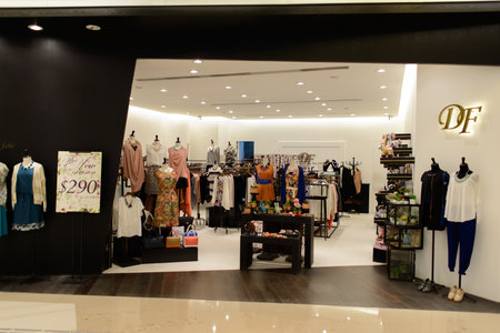 HONGKONG - APRIL 01: shopping center interior on April 01, 2014 in Hongkong, China. Hong Kong has...