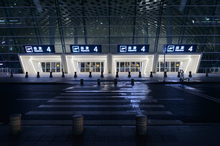 SHENZHEN - APRIL 16: international airport on April 16, 2014 in Shenzhen, China. Shenzhen Bao'an...