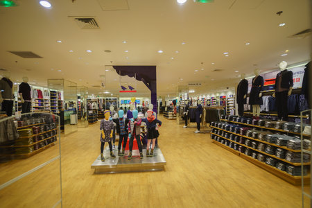 PARIS - SEPTEMBER 08: modern boutique interior on September 08, 2014 in Paris, France. Paris, aka...