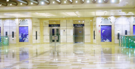 DUBAI - MARCH 25: Dubai subway on March 25, 2013. Dubai is an emirate in the United Arab Emirates...