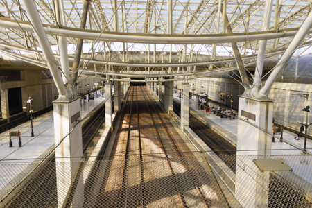 PARIS - SEPTEMBER 10: Charles de Gaulle Airport interior on September 10, 2014 in Paris, France....