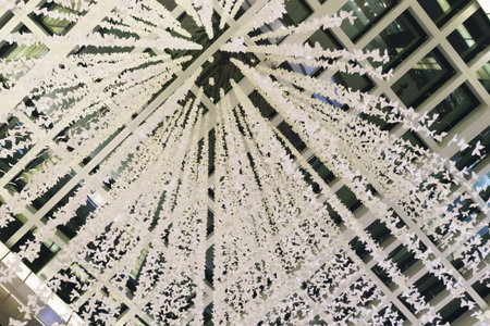 DUBAI - OCTOBER 15: The Dubai Mall linterior on October 15, 2014 in Dubai, UAE. The Dubai Mall located in Dubai, it is part of the 20-billion-dollar Downtown Dubai complex, and includes 1,200 shops.のeditorial素材