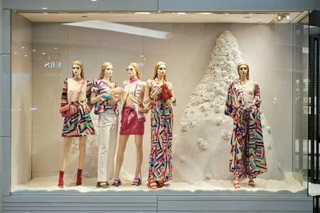 HONG KONG - DECEMBER 25, 2015:  Chanel store in Hong Kong. Chanel S.A. is a French, privately held...