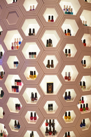 HONG KONG - DECEMBER 25, 2015: interior of ifc shopping mall in Hong Kong. Hong Kong shopping malls are some of the biggest and most impressive in the worldのeditorial素材