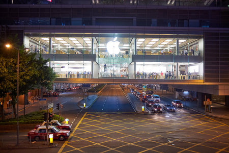 HONG KONG - MAY 05, 2015:Hong Kong is an autonomous territory on the southern coast of China at the Pearl River Estuary and the South China Seaのeditorial素材