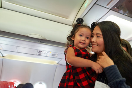 PATTAYA, THAILAND - FEBRUARY 26, 2016: inside Thai AirAsia A320. Thai AirAsia is a joint venture of Malaysian low-fare airline AirAsia and Thailand's Asia Aviationのeditorial素材