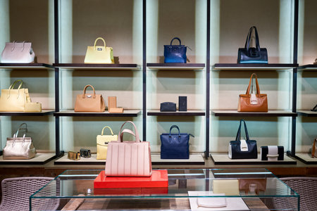 HONG KONG - JANUARY 26, 2016: inside of Max Mara store at Elements Shopping Mall. Max Mara is a...