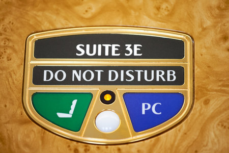 BANGKOK, THAILAND - MARCH 31, 2015: interior details of Emirates Airbus A380. Emirates is one of two...