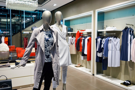 HONG KONG - JANUARY 26, 2016: inside of Boss store at Elements Shopping Mall. Elements is a large shopping mall located on 1 Austin Road West, Tsim Sha Tsui, Kowloon, Hong Kongのeditorial素材