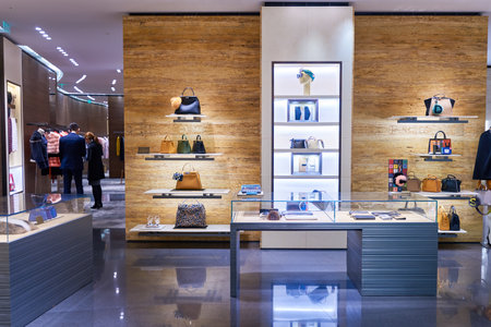 SHENZHEN, CHINA - FEBRUARY 05, 2016: interior of the store at MixC Shopping Mall. MixC Shopping Mall is a large shopping mall located on No.1881, Bao'an Nan Road, Luohu District, ShenZhen, China.のeditorial素材