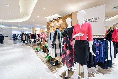 SHENZHEN, CHINA - FEBRUARY 05, 2016: interior of MixC Shopping Mall. MixC Shopping Mall is a large...