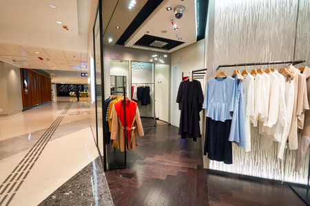 HONG KONG - JANUARY 27, 2016: interior of  anagram the store at Elements Shopping Mall. Elements is a large shopping mall located on 1 Austin Road West, Tsim Sha Tsui, Kowloon, Hong Kongのeditorial素材
