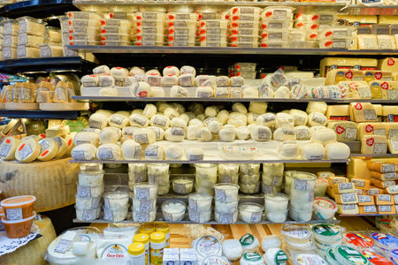 NEW YORK - CIRCA MARCH 2016:  inside of West Side Market. West Side Market is a supermarket at Broadway, New Yorkのeditorial素材