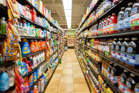 NEW YORK - CIRCA MARCH 2016:  inside of West Side Market. West Side Market is a supermarket at Broadway, New Yorkのeditorial素材