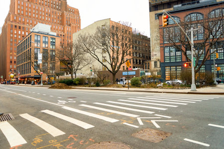 NEW YORK - CIRCA MARCH 2016: New York City at daytime. The City of New York, often called New York City or simply New York, is the most populous city in the United Statesのeditorial素材