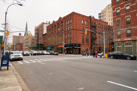 NEW YORK - CIRCA MARCH 2016: New York City at daytime. The City of New York, often called New York City or simply New York, is the most populous city in the United Statesのeditorial素材