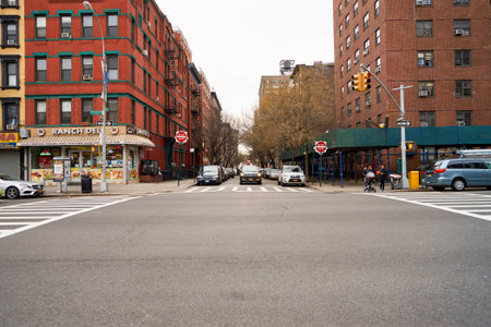 NEW YORK - CIRCA MARCH 2016: New York City at daytime. The City of New York, often called New York City or simply New York, is the most populous city in the United Statesのeditorial素材