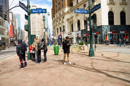 NEW YORK - CIRCA MARCH 2016: New York City at daytime. The City of New York, often called New York...