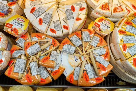 NEW YORK - CIRCA MARCH 2016:  inside of West Side Market. West Side Market is a supermarket at Broadway, New Yorkのeditorial素材