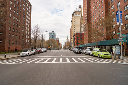 NEW YORK - CIRCA MARCH 2016: New York City at daytime. The City of New York, often called New York City or simply New York, is the most populous city in the United Statesのeditorial素材