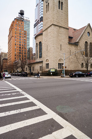 NEW YORK - CIRCA MARCH 2016: New York City at daytime. The City of New York, often called New York City or simply New York, is the most populous city in the United Statesのeditorial素材