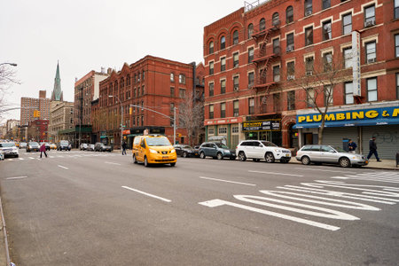 NEW YORK - CIRCA MARCH 2016: New York City at daytime. The City of New York, often called New York City or simply New York, is the most populous city in the United Statesのeditorial素材