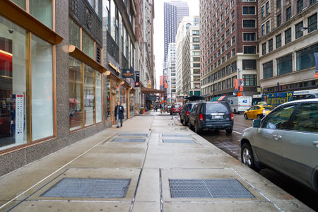 CHICAGO, IL - CIRCA MARCH, 2016: streets of Chicago at daytime. Chicago, colloquially known as the...