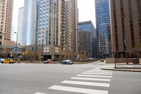 CHICAGO, IL - CIRCA MARCH, 2016: streets of Chicago at daytime. Chicago, colloquially known as the...