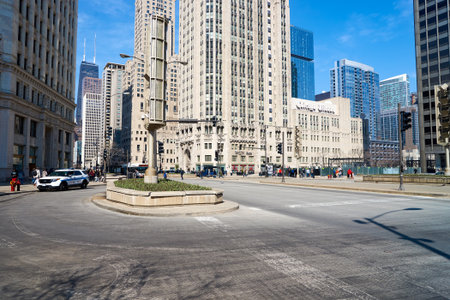CHICAGO, IL - CIRCA MARCH, 2016: streets of Chicago at daytime. Chicago, colloquially known as the...