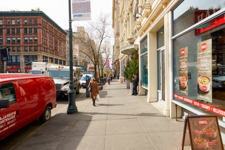 NEW YORK - CIRCA MARCH 2016: New York City at daytime. The City of New York, often called New York City or simply New York, is the most populous city in the United Statesのeditorial素材