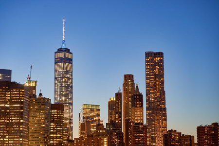 NEW YORK - CIRCA MARCH 2016: view of New-York City from Brooklyn. The City of New York, often called...