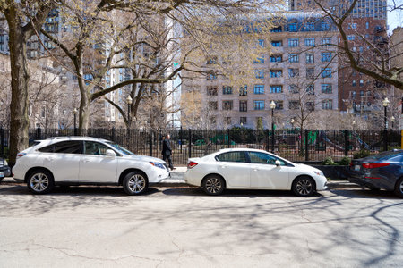 CHICAGO, IL - CIRCA APRIL, 2016: streets of Chicago at daytime. Chicago, colloquially known as the...