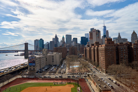 NEW YORK - CIRCA MARCH 2016: New York City at daytime. The City of New York, often called New York City or simply New York, is the most populous city in the United Statesのeditorial素材