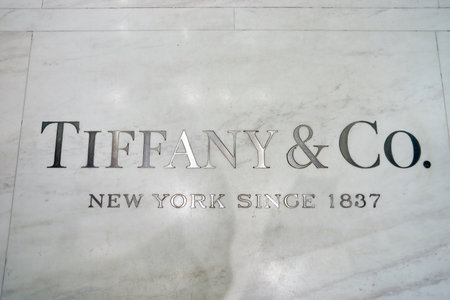 KUALA LUMPUR, MALAYSIA - MAY 09, 2016: interior of Tiffany store. Tiffany & Company (known...