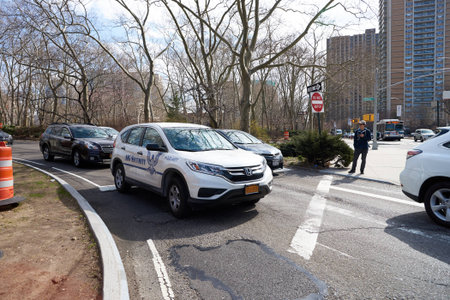 NEW YORK, USA - CIRCA MARCH, 2016: Brooklyn at daytime. Brooklyn is the most populous of New York City's five boroughs.のeditorial素材