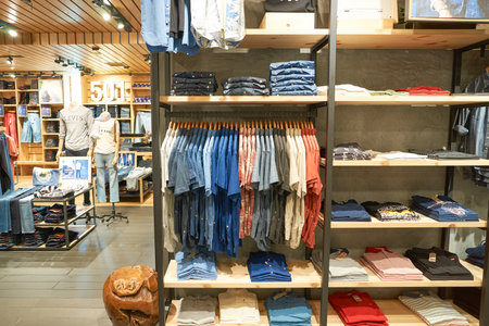 KUALA LUMPUR, MALAYSIA - MAY 09, 2016: Levi's store in Suria KLCC. Levi Strauss & Co. is a privately held American clothing company known worldwide for its Levi's brand of denim jeans.のeditorial素材