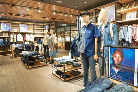 KUALA LUMPUR, MALAYSIA - MAY 09, 2016: Levi's store in Suria KLCC. Levi Strauss & Co. is a privately...
